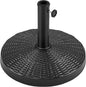 Yaheetech 31lbs Umbrella Base, Heavy Duty Patio Umbrella Base Stand, Round Resin Umbrella Base Stand, Outdoor Market Umbrella Base for Garden, Backyard, Beach