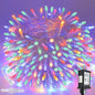 Connectable 200 LED Christmas Lights Indoor Outdoor with Timer, 66FT 13 Modes Multicolor String Lights Waterproof, Twinkle Fairy Lights Plug in Clear Wire for Christmas Tree, Bedroom, Classroom Decor
