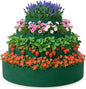 4 Pcs Plant Grow Bags 4 Tiered Strawberry Planter Tower Fabric Raised Garden Beds, 39 Inch Nonwoven Strawberry Pyramid Planter for Vegetables Flower Herbs Gardening Outdoor Growing (Green)