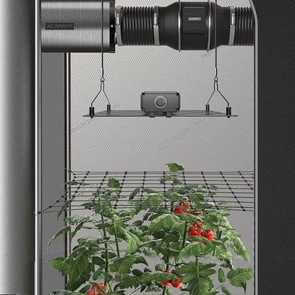 AC Infinity Grow Tent Trellis Netting 2x2', Heavy-Duty Elastic Plant Net with Steel Hooks, Flexible Hydroponics Support for Grow Tents, Gardening, and Horticulture