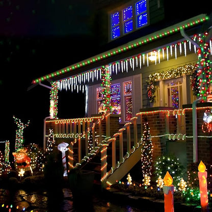 150ft LED Rope Lights Outdoor, 1080 LED Connectable and Flexible Tube Lights with 8 Modes, Waterproof LED Rope Lighting for Garden Patio Pool Bedroom PartyIndoor Outdoor Christmas Decor (Red & Green)