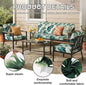 Cushion Covers, 14-Piece Stretch Set in Monstera Deliciosa Print