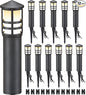SUNVIE 12-Pack Low Voltage Landscape Pathway Lights 3W Outdoor Landscape Lighting 3000K 12-24V LED Bollard Path Lights Wired CRI 90+ Aluminum Pathway Lighting for Walkway Yard Garden, ETL Listed Cord