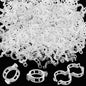 OJYUDD 400 Pcs White Plant Support Garden Clips,Plastic Tomato Vine Clips,Secured Climbing Plant Clip for Flower Vine Grape Twine Orchid
