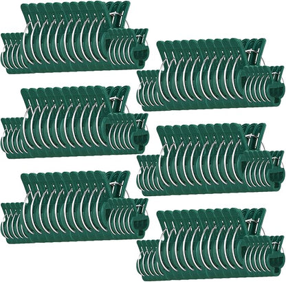 120 Pcs Plant Support Clips,Flower and Vine,Garden Tomato Plant Support Clips for Supporting Stems,Vines Grow Upright Climbing,Tool for Straightening,Tomato Cage,Trellis. 2 Sizes in one Pack