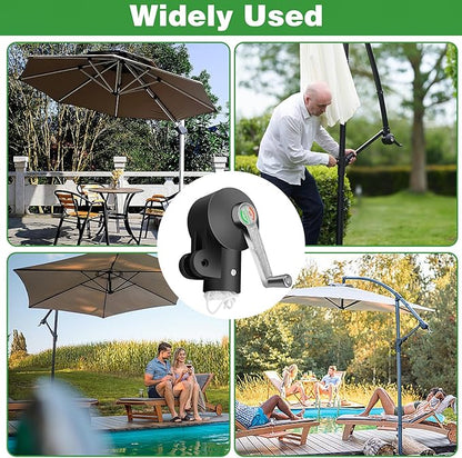 Cantilever Umbrella Parts, Adjustable Patio Umbrella Replacement Parts Umbrella Stand Parts, Suitable for Courtyard Garden and Beaches Umbrella Holder Outdoor Patio Umbrella Holder Rocking Handle
