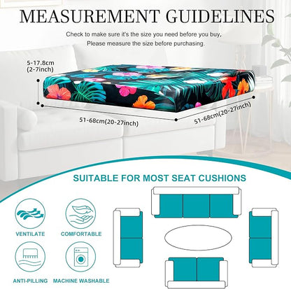 12 Pcs Stretch Patio Cushion Covers, Outdoor Couch Covers Replacement, Outdoor - Image 2
