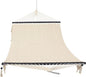 Sunnydaze Woven Double Hammock for Outside with Crocheted Edges and Spreader Bars - 600-Pound Weight Capacity Outdoor Hammock for Trees