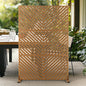 Outdoor Privacy Screen,72" H×47" W Metal Privacy Screen, Freestanding Privacy Fence Panels for Patio