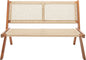 SAFAVIEH Outdoor Collection Kobina Natural Acacia Wood/Natural Rope Foldable Bench (Fully Assembled)