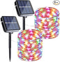 Joomer Solar Fairy Lights, 2-Pack Total 80FT 240LED Solar String Lights Outdoor Waterproof 8 Lighting Modes for Fence Party Garden Patio Yard Home Holiday Tree Outdoor Decoration (Multicolor)