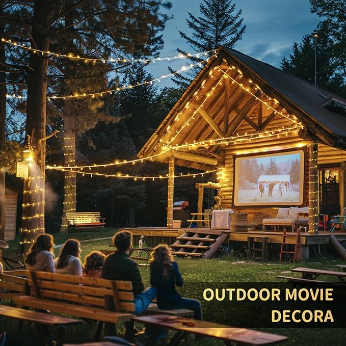 String Lights, 1200 LED, 315 ft Warm White, Remote Control