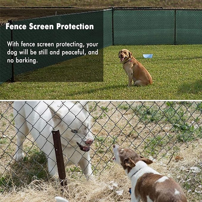 UPGRADE Privacy Fence Screen 6'x54' Dark Green Outdoor 90% Visibility Blockage 170 GSM Mesh Shade Cover Panels for Backyard,Balcony,Home Decoration with Zip Ties,Customized Avaliable