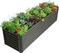 8x2x2ft Raised Garden Bed Kit, Galvanized Planter Garden Boxes Outdoor, Metal Raised Garden Beds for Vegetables,Fruits, Flower,Black
