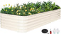 GoCampDriect 6IN1 Raised Garden Bed - 8x3x1.4ft Galvanized Raised Garden Boxes Outdoor Corrosion Resistant | Variable Shape 9x2x1.4ft Metal Raised Garden Beds for Planting Vegetable, Fruits,Flower