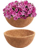 Y&M Pack of 2 12" Pre-Formed Round Coco Fiber Hanging Basket Liner,Coco Replacement Liner-2PCS