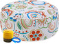 UPWELL Waterproof Inflatable Outdoor Ottoman Pouf,Portable Patio Footrest, Durable & Stylish, Perfect for Garden, Pool, Camping & Home Use - D20 xH9（FloatRelax）