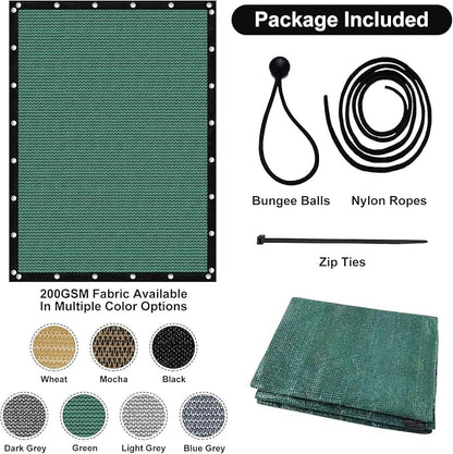 Artpuch 90% Sun Shade Cloth, 10 x 16 FT Pergola Shade Cover Canopy with Grommets, Sun Screen Fabric Tarp for Patio, Outdoor, Garden, Backyard, Green