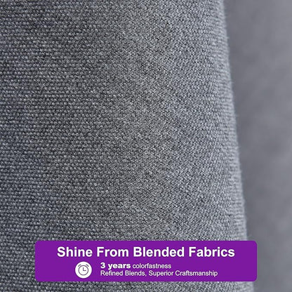 PURPLE LEAF Patio Umbrella 8' X 8' Rectangle Cantilever Umbrella Large Aluminum Outdoor Umbrellas with 360-degree Rotation & UPF40+ Premium Fabric for Deck Pool Garden Yard, Mist Grey