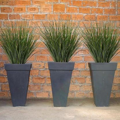 Artificial Plants Greenery 48 Pack Green Plastic Wheat Grass, 26.4 Inch