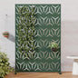Casaphoria Metal Privacy Screen Outdoor, 72" H x 47" W Freestanding Decorative Privacy Screen for Patio Deck Balcony Garden with Stable Base, Drakgreen-Star