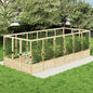 AMERLIFE Raised Garden Bed with Deer Proof Fence, 7.5Wx17Dx6H Outdoor Wooden Raised Garden Bed Planter with 19" Depth Planter Box