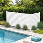 Kozyard 50" W x 48" H Outdoor Privacy Screens Aluminum Post, Air Conditioner Fence Panels, Pool Equipment Enclosure, Trash Can Screens Fence Kit for Outside Backyard Patio (White/3 Panels)