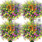 20 Bundles Artificial Flowers for Outdoors Fake Plastic Flowers UV Resistant Realistic Faux Plants Shrubs for Spring Summer Garden Porch Yard Patio Planter Window Box Home Decor, Mixedcolor