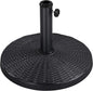 Yaheetech 22 lbs Heavy Duty Outdoor Umbrella Base 18" Round Patio Umbrella Stand Market Umbrella Base for Garden & Lawn, Black
