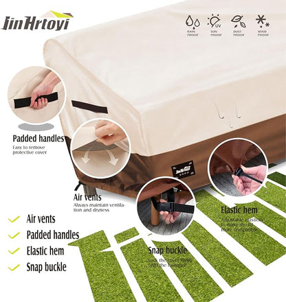 JinHrtoyi 3-Seater Outdoor Couch Cover, 79Wx38Dx35H inches Outdoor Furniture - Image 7
