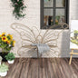 50 Inches Outdoor Bench, Garden Bench with Sturdy Iron Metal Frame, Pretty Butterfly Bench Front Porch Bench for Porch,Lawn,Garden,Yard