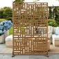 Outdoor Privacy Screen,72" H×47" W Metal Privacy Screen, Freestanding Privacy Fence Panels for Patio