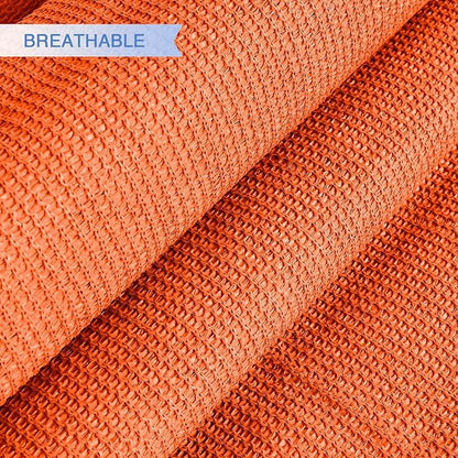 E&K Sunrise 23' x 23' x 23' Sun Shade Sail Triangle Canopy Shade Cover UV Block for Patio Backyard Garden Outdoor (Orange)