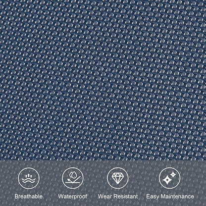 Outdoor Lounge Chair with Pillow, Chaise Lounge Chair for Patio, Lawn, Pool, Navy Blue
