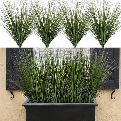 Artificial Plants Greenery, 24 Pack Green Wheatgrass Stems, 26.4 Inch Tall