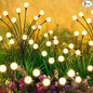 Solar Lights Outdoor-2Pack 16LEDs Solar Garden Firefly Lights Outside,Solar Powered Light Outdoor and Garden Decorative IP65 Waterproof,Yard Patio Pathway Decor,Gardening Gifts for Women,Warm White