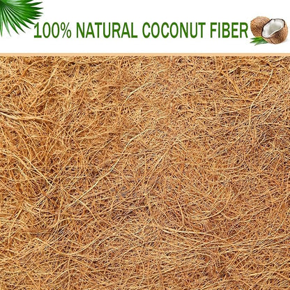 2 Pcs Garden Coconut Planter Liner - Preformed Window Box Natural Trough Coco Coir Mats (36 Inch)