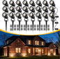 L LOHAS LED 5W Low Voltage Landscape Lighting, Christmas Outdoor Spot Lights with Connectors, 12V 24V IP66 Waterproof 3000K Warm White Plug in Spotlights for Yard, Garden, Pathway, House (24 Pack)