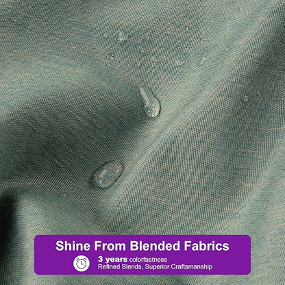 PURPLE LEAF Patio Umbrella 10' X 13' Rectangle Cantilever Umbrella Large Aluminum Outdoor Umbrellas with 360-degree Rotation & UPF40+ Premium Fabric for Deck Pool Garden Yard, Mint Green