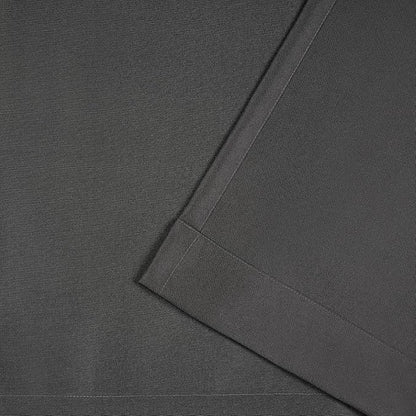 Exclusive Home Cabana Solid Indoor/Outdoor Light Filtering Hook-and-Loop Tab Top Curtain Panel Pair, 54"x108", Charcoal