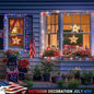String Lights, 168 ft Red White and Blue, 600 LEDs, Outdoor Reel