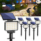Solar Spot Lights Outdoor Waterproof for Flag, Tree, House, Garden, Yard, Landscape Spotlights for Accent Uplighting Halloween Christmas Decorations-6 Pack