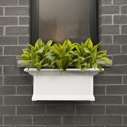 Mayne 4822-W Yorkshire Window Box, 2-foot, White