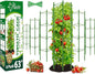Riare 6 Pack 5.2 FT Tomato Cages for Garden- 63inches Heavy Duty Garden Stakes, Adjustable Tall Tomato Plant Support Tomato Trellis Cage for Pots, Raised Garden Bed, Climbing Vegetables Plants Flowers