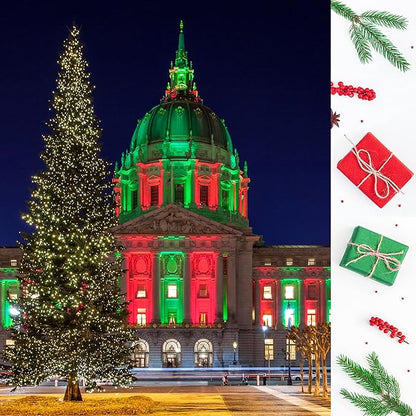 ALIDE Red Green MR11 GU4 Led Bulbs,Replace 10W 20W 35W Halogen,12V 3W Red Green MR11 for Christmas Holiday Decoration Outdoor Landscape Lighting,30 Deg,6 Pack Mix