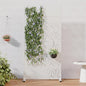 Casaphoria Metal Privacy Screen Outdoor, 72" H x 35" W Freestanding Decorative Privacy Screen for Patio Deck Balcony Garden with Stable Base, White-Star