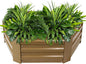 Sunnydaze 11.75" H Raised Metal Garden Bed - Galvanized Raised Garden Bed Outdoor for Vegetables and Flowers - Brown - Hexagon