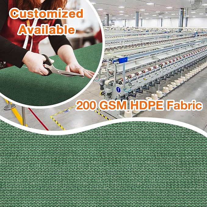 Artpuch Outdoor Pergola Shade Cover 4' X 24' Sun Shade Cloth with Grommets, 90% UV Protection Canopy Patio Privacy Screen (Customized Available) GN107, Green