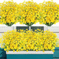 AGIRL 24 Bundles Artificial Flowers for Outdoor,UV Resistant No Fade Fake Plastic Flowers Faux Plants for Hanging Planters Decoration Indoor Outside Garden Porch Window Box Home Wedding Farmhouse