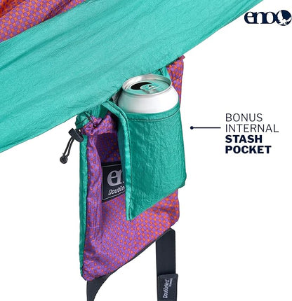 ENO, Eagles Nest Outfitters DoubleNest Lightweight Camping Hammock, 1 to 2 Person, Special Edition Colors, ATC